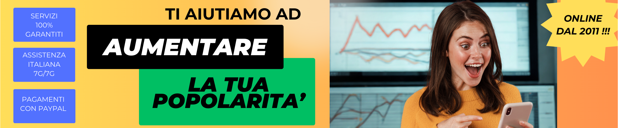 Offriamo servizi SEO professionali, crescita social reale e visibilità digitale per aziende, artisti, e influencer.