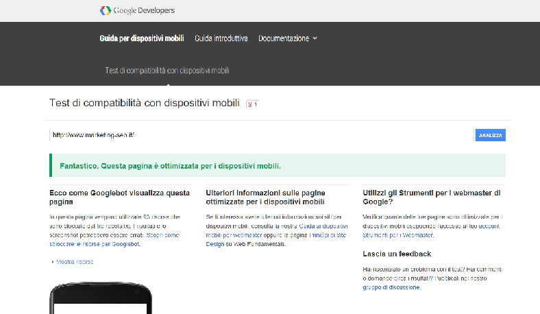 dispositivi mobili, verifica