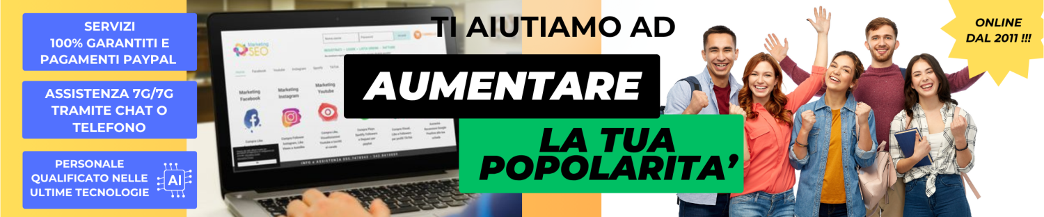 Offriamo servizi SEO professionali, crescita social reale e visibilità digitale per aziende, artisti, e influencer.